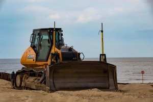 Bulldozer sur dune